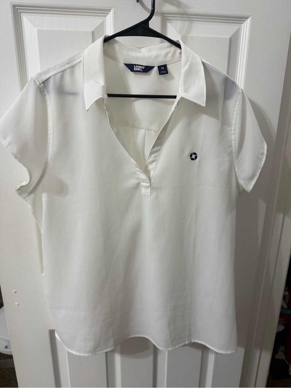 Chase uniform lands end blouse
